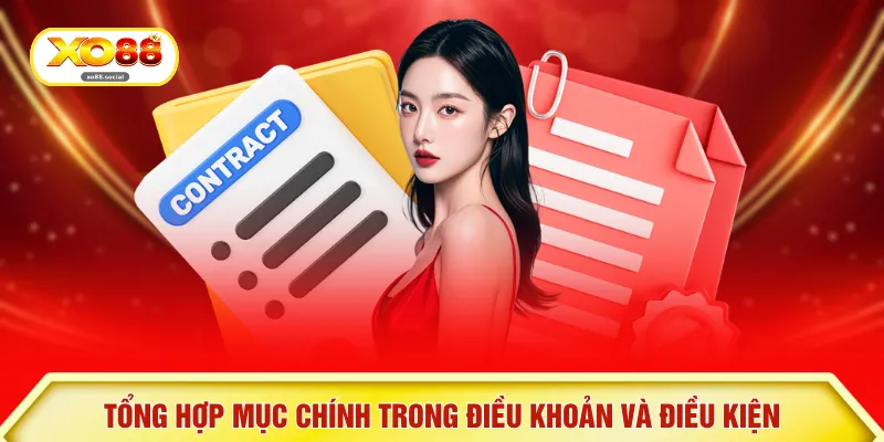 Tổng hợp mục chính trong điều khoản và điều kiện