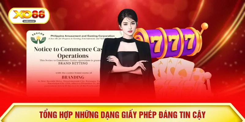 Tổng hợp những dạng giấy phép đáng tin cậy